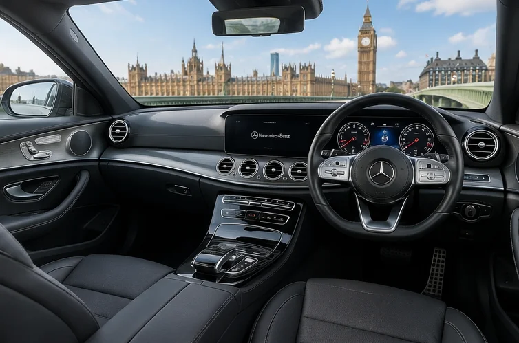 Mercedes-Benz E-Class premium leather rear passenger seats