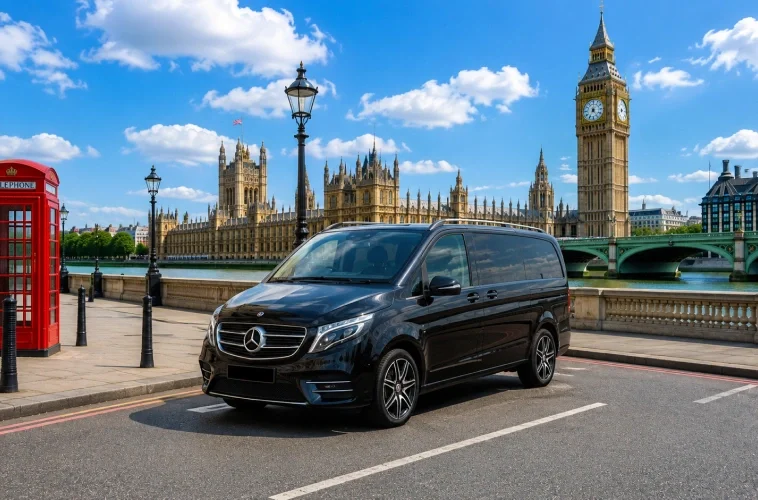 Mercedes-Benz V-Class luxury chauffeur vehicle exterior